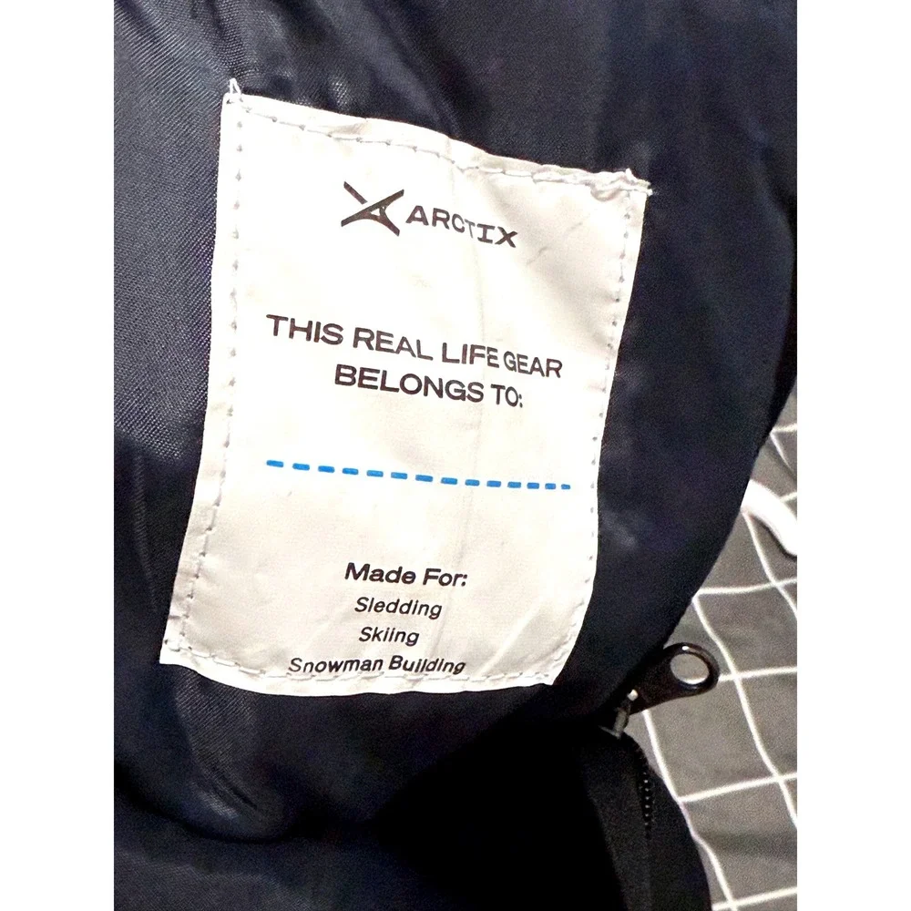 Arctix Boys Black Insulated Snow Pants Size Large 5K Winter Ski Trousers